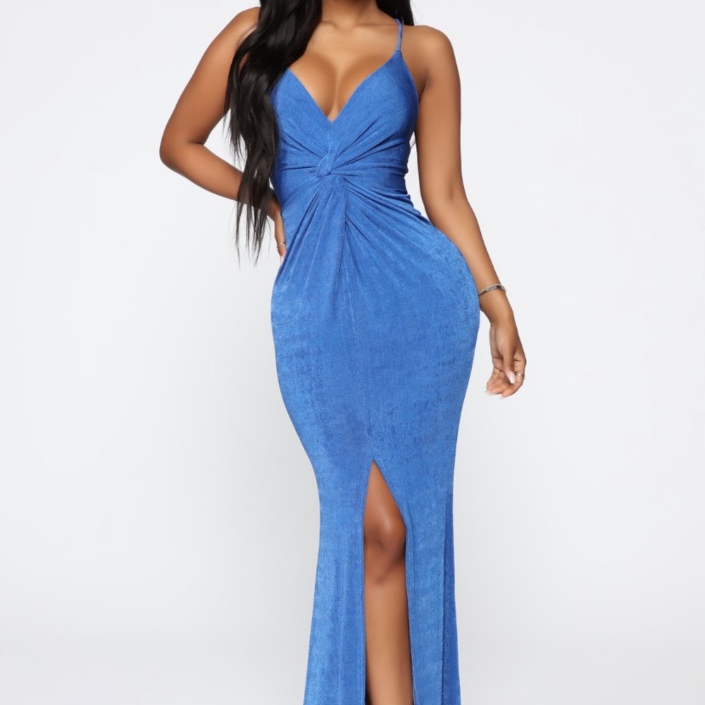 Blue Fashion Nova maxi dress